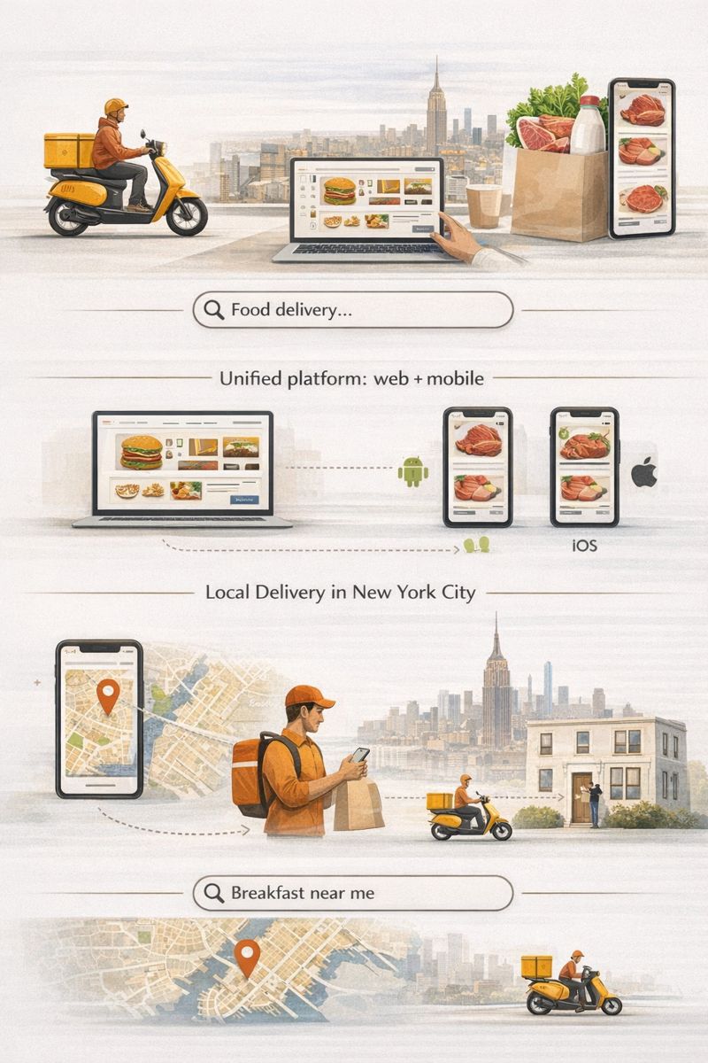Food, Grocery, and Fresh Meat Ecommerce Platforms in New York City