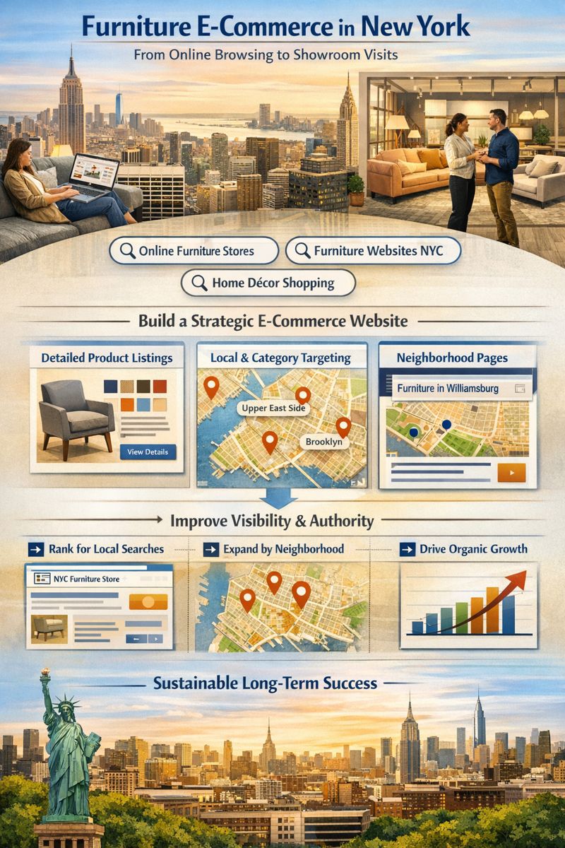 Furniture Ecommerce Website Development in New York and Digital Discovery